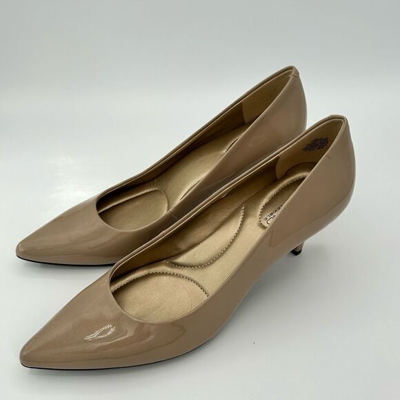 BANDOLINO women natural tan heels, NWOT - Picture 1 of 6